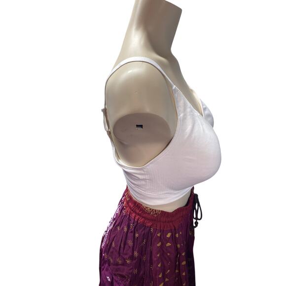 Bali Women's M Padded Convertible Bralette White Non-Wire Comfort Lounge NWT - Picture 2 of 5